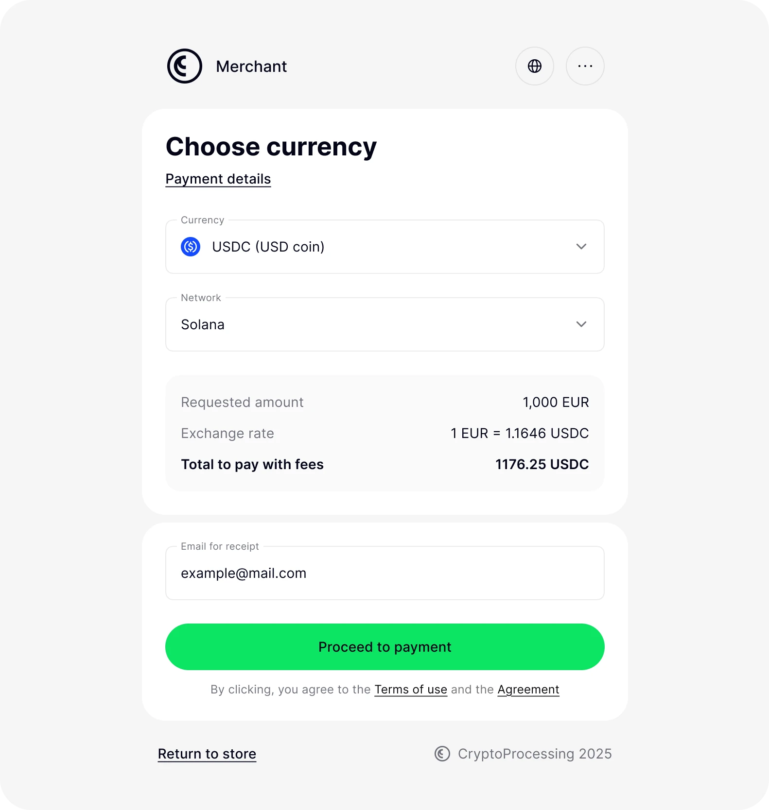 Redesigned payment form branding